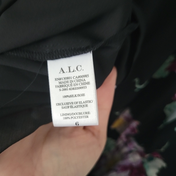 A.L.C Hollis Floral Silk Dress - Picture 9 of 14